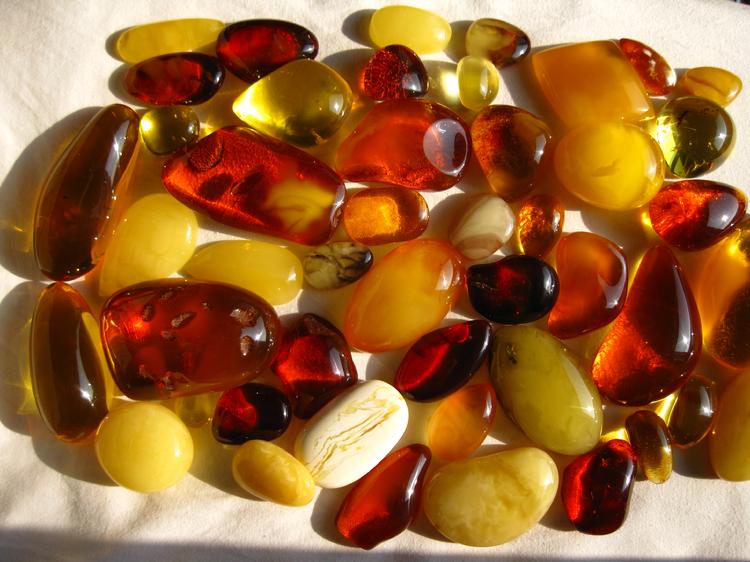 All natural amber.