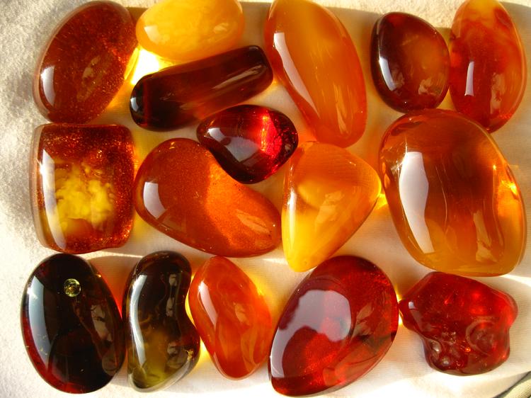 All natural amber.